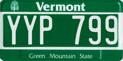 VT license plate YYP799