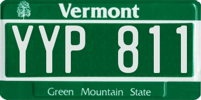 VT license plate YYP811