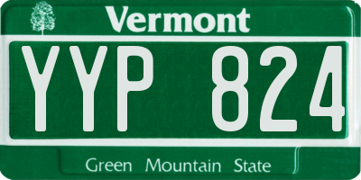VT license plate YYP824