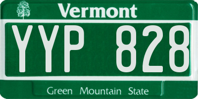 VT license plate YYP828