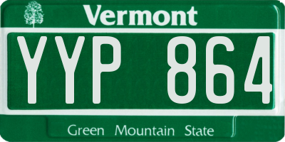 VT license plate YYP864