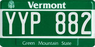 VT license plate YYP882