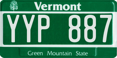 VT license plate YYP887