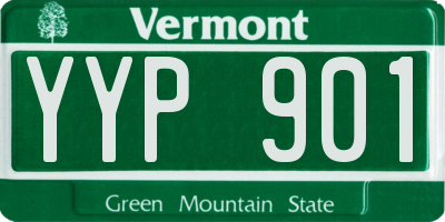 VT license plate YYP901