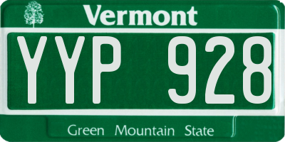 VT license plate YYP928