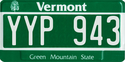 VT license plate YYP943