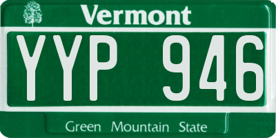 VT license plate YYP946