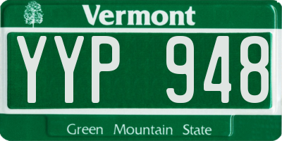 VT license plate YYP948