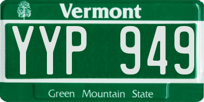 VT license plate YYP949