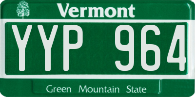 VT license plate YYP964