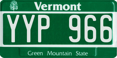 VT license plate YYP966