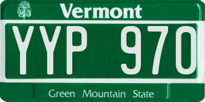 VT license plate YYP970
