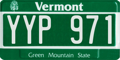 VT license plate YYP971