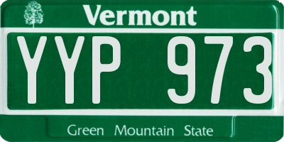 VT license plate YYP973