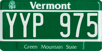 VT license plate YYP975