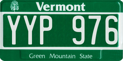 VT license plate YYP976