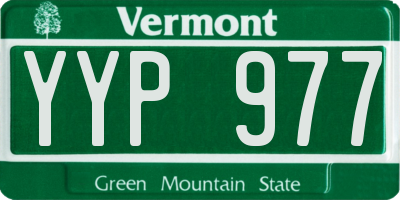 VT license plate YYP977