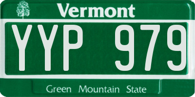 VT license plate YYP979
