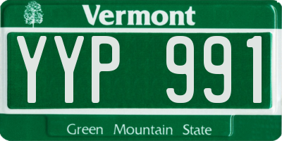 VT license plate YYP991