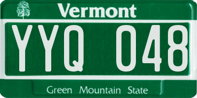 VT license plate YYQ048