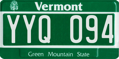 VT license plate YYQ094