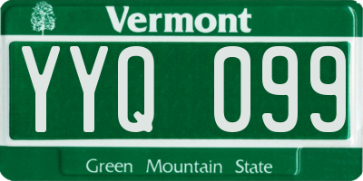 VT license plate YYQ099