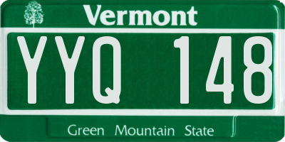 VT license plate YYQ148