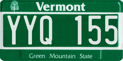 VT license plate YYQ155