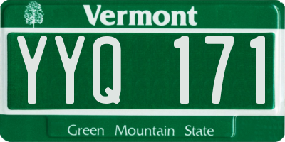 VT license plate YYQ171
