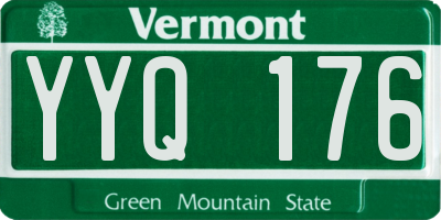 VT license plate YYQ176