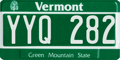 VT license plate YYQ282