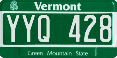 VT license plate YYQ428