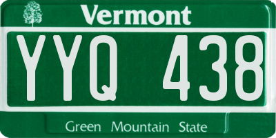 VT license plate YYQ438