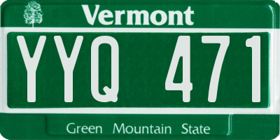 VT license plate YYQ471