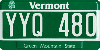 VT license plate YYQ480