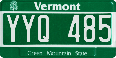 VT license plate YYQ485