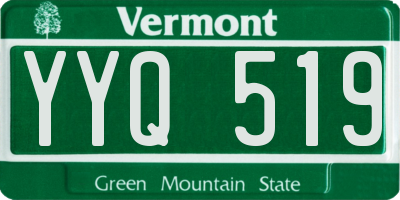 VT license plate YYQ519