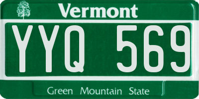 VT license plate YYQ569
