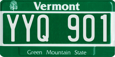 VT license plate YYQ901