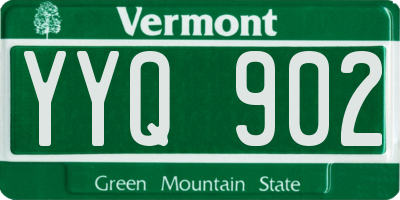 VT license plate YYQ902