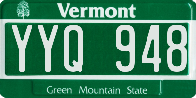 VT license plate YYQ948