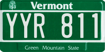 VT license plate YYR811