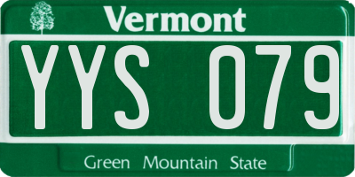 VT license plate YYS079