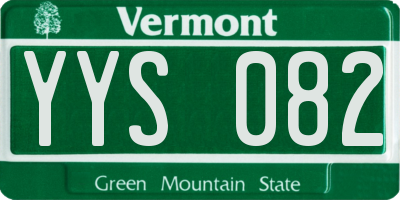 VT license plate YYS082