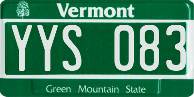 VT license plate YYS083