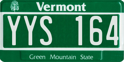 VT license plate YYS164