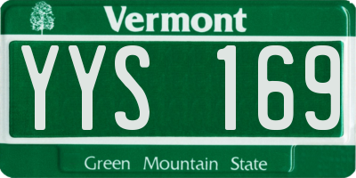 VT license plate YYS169