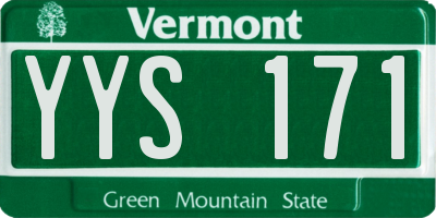 VT license plate YYS171