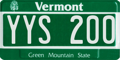 VT license plate YYS200