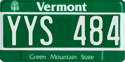 VT license plate YYS484